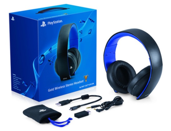 The new official Sony "Pulse" Gold headset works on the PS4 and supports 7.1 virtual surround sound - SWEET ASS SWEET!