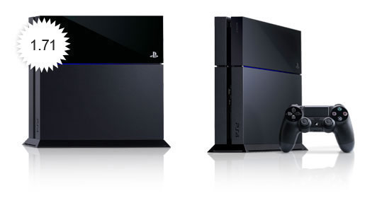 Latest OS update for PS4 is version  1.71 which is a cumulative update, picture above taken from the US Playstation Blog