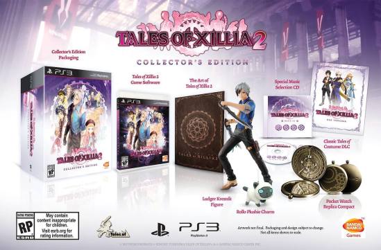 Tales of Xillia 2 Collectors Edition includes everything pictured above. All you need is $130 and patience since the game doesn't drop until August 19th, or something.